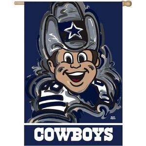 Evergreen Dallas Cowboys Football Team Flag 29"x43"  Indoor/Outdoor Double Sided